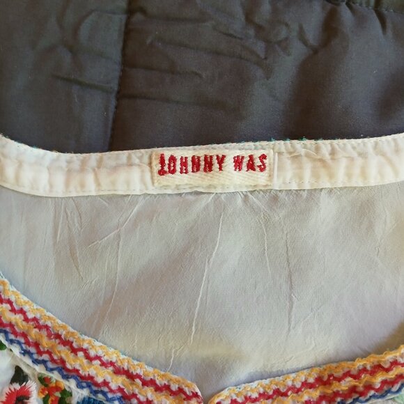 *Host Pick* Johnny Was Collection Petals Embroidered Eyelet Georgette Tunic, 2x - Picture 5 of 16